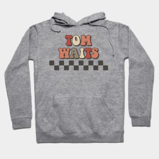 Tom Waits Checkered Retro Groovy Style Hoodie
